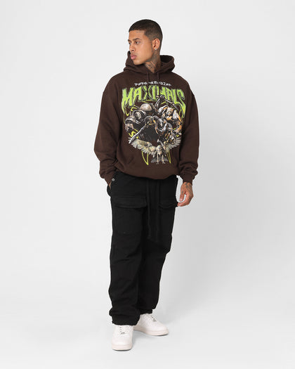 Goat Crew X Transformers Maximals Vintage Hoodie Brown Wash