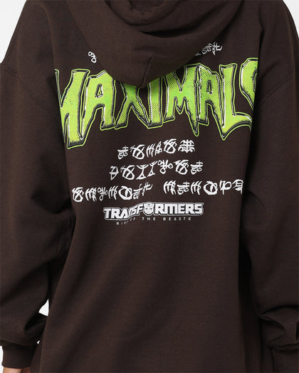 Goat Crew X Transformers Maximals Vintage Hoodie Brown Wash