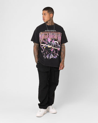 Goat Crew X Transformers Nightbird Vintage T-Shirt Black Wash