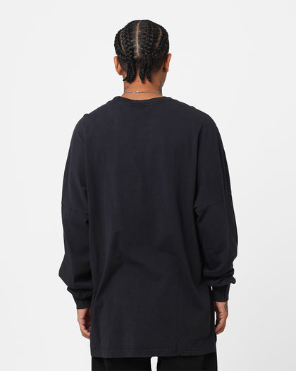 Majestic Athletic Anaheim Ducks Fly Long Sleeve Crewneck Faded Black