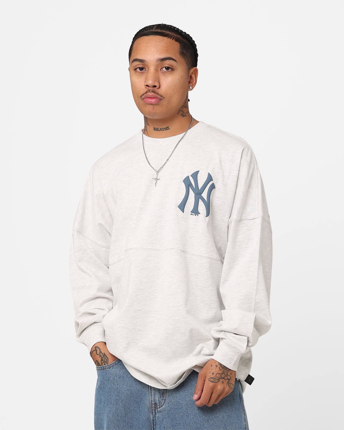 Majestic Athletic New York Yankees Tonal Stark Long Sleeve T-Shirt
