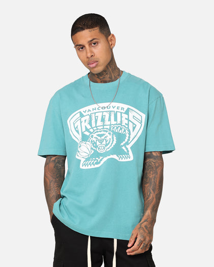 Mitchell & Ness Memphis Grizzlies XL Logo One Colour T-Shirt Faded Teal