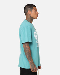 Mitchell & Ness Memphis Grizzlies XL Logo One Colour T-Shirt Faded Teal