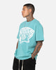Mitchell & Ness Memphis Grizzlies XL Logo One Colour T-Shirt Faded Teal