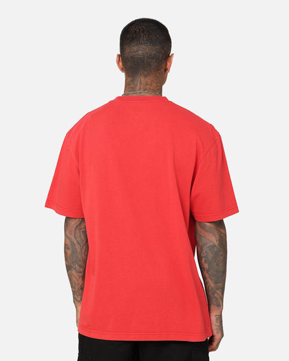 Mitchell & Ness Miami Heat XL Logo One Colour T-Shirt Faded Red