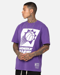 Mitchell & Ness Phoenix Suns XL Logo One Colour T-Shirt Faded Purple