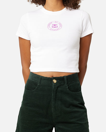 Stussy Women's Seal Rib T-Shirt White