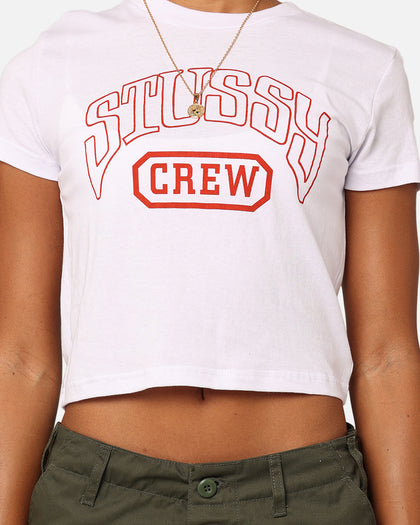 Stussy Women's Crew Slim T-Shirt White