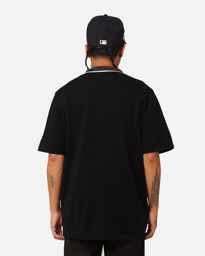 X-Large Bowling Knit Short Sleeve Shirt Black