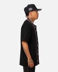 X-Large Bowling Knit Short Sleeve Shirt Black