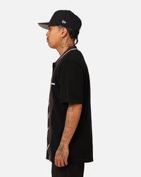 X-Large Bowling Knit Short Sleeve Shirt Black