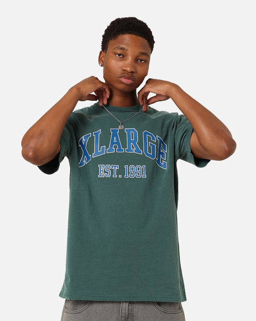 X-Large College T-Shirt Pigment Pine Green