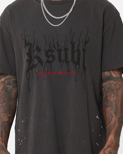 Ksubi X A$AP TyY Biggie T-Shirt Faded Black