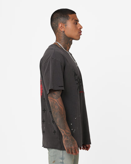 Ksubi X A$AP TyY Biggie T-Shirt Faded Black