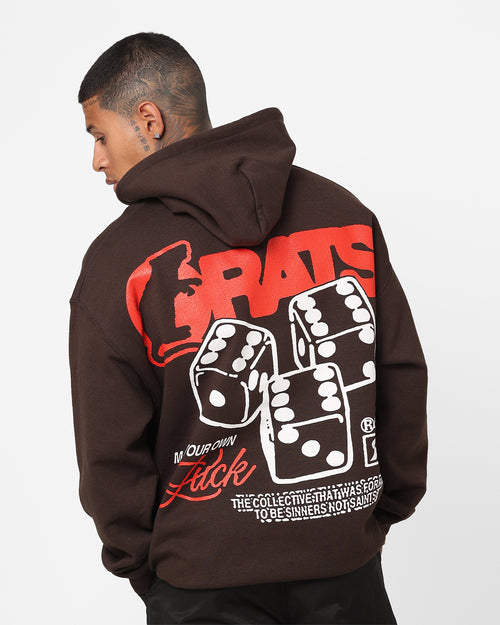 Rats Get Fat Own Luck Hoodie Brown