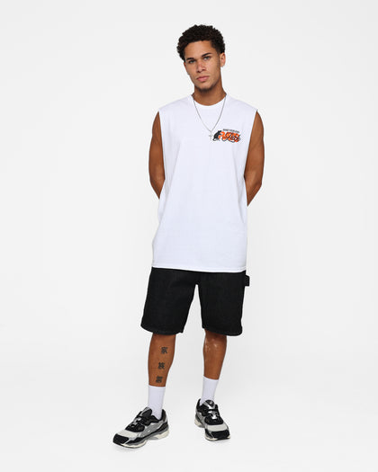 Rats Get Fat Own Luck Muscle T-Shirt White