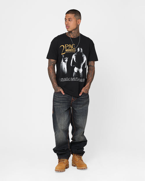 Tupac Makaveli Track List T-Shirt Black