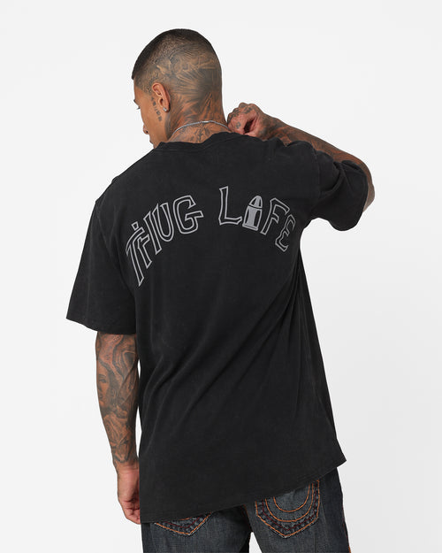 Tupac Thug Life T-Shirt Washed Black