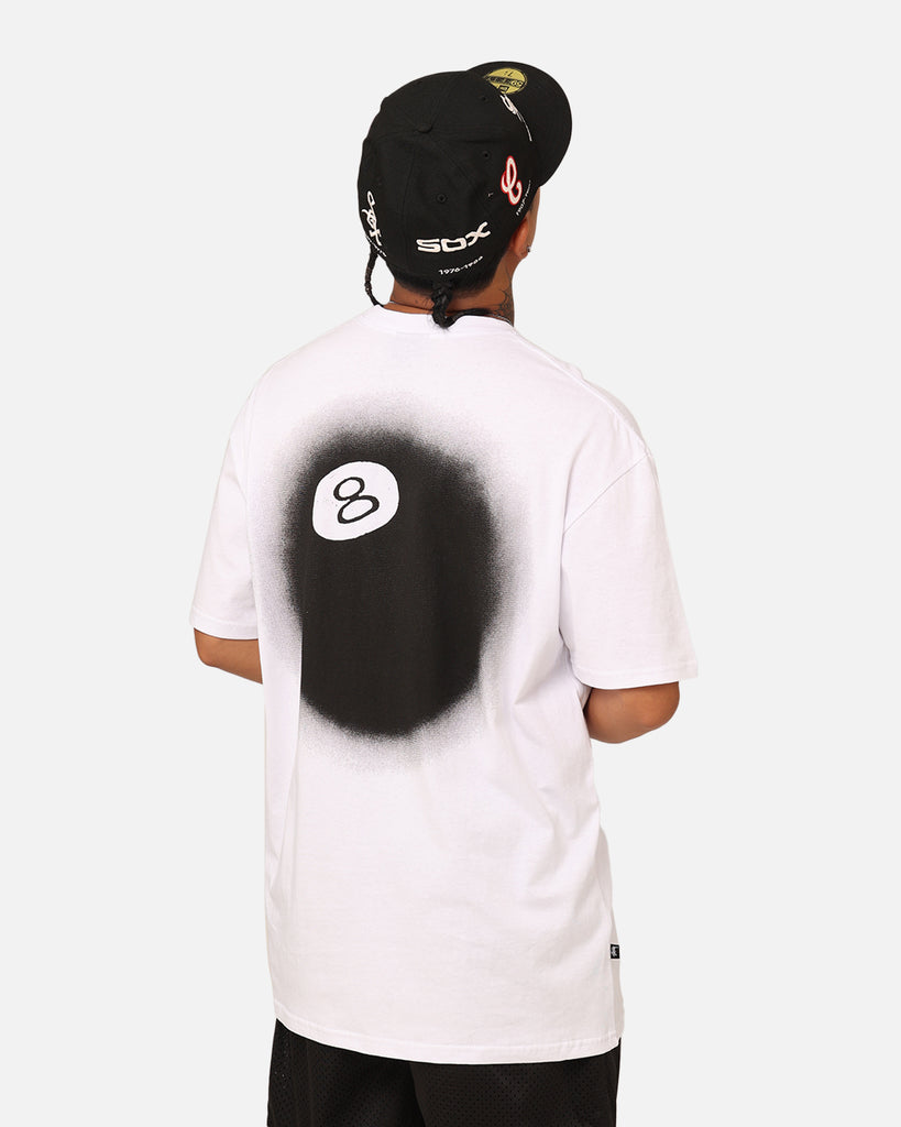 Stussy 8 Ball Fade T-Shirt White | Culture Kings