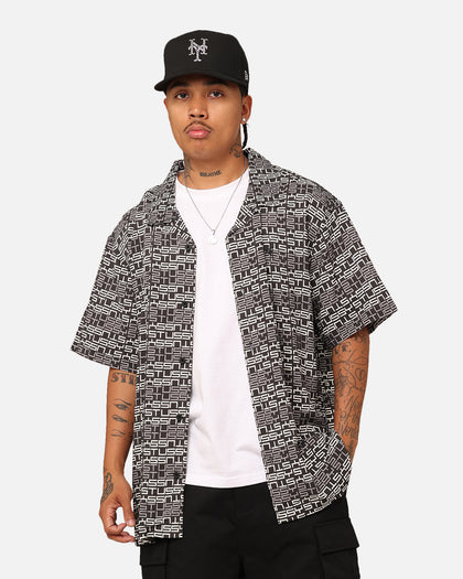 Stussy Repeat Short Sleeve Shirt Black