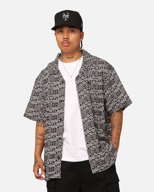 Stussy Repeat Short Sleeve Shirt Black