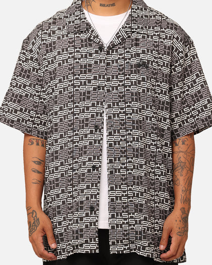Stussy Repeat Short Sleeve Shirt Black
