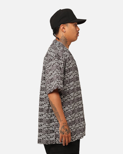 Stussy Repeat Short Sleeve Shirt Black