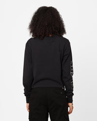 Majestic Athletic Women's Las Vegas Raiders Checker Badge Long Sleeve T-Shirt Faded Black