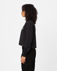 Majestic Athletic Women's Las Vegas Raiders Checker Badge Long Sleeve T-Shirt Faded Black