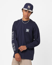 Majestic Athletic New York Yankees Checker Badge Long Sleeve T-Shirt True Navy