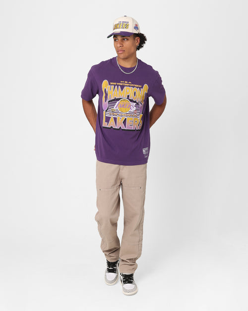 Mitchell & Ness Los Angeles Lakers NBA Champs T-Shirt Dark Purple