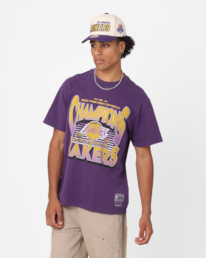 Mitchell & Ness Los Angeles Lakers NBA Champs T-Shirt Dark Purple