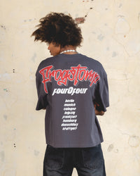 404 Frogstomp Cropped T-Shirt Charcoal