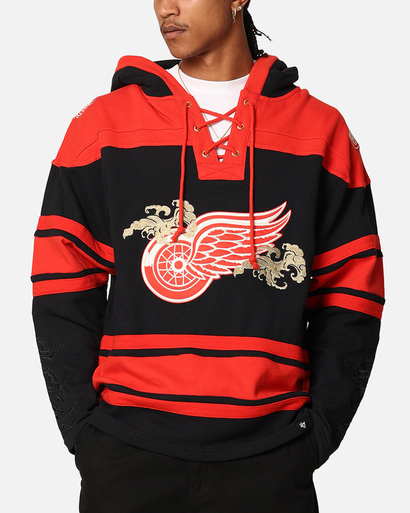 47 Brand Detroit Red Wings 'Year Of The Dragon' Lacer Hoodie Jet Black