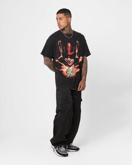 Goat Crew X The Flash The Flash Vintage T-Shirt Black Wash