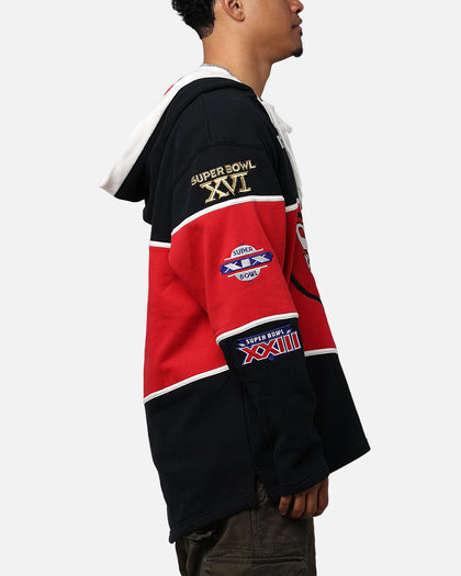 47 Brand San Francisco 49ers Super Bowl Gridiron Lacer Hoodie Jet Black