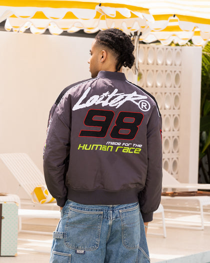 Loiter Racer Motor Jacket Charcoal