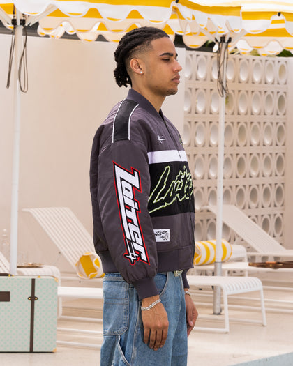 Loiter Racer Motor Jacket Charcoal