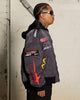 Loiter X The Anti Order Racer Bomber Jacket Charcoal