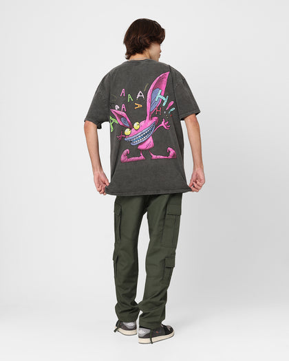 American Thrift x Aaahh!!! Real Monsters Monsters Heavyweight Vintage T-Shirt Black Wash