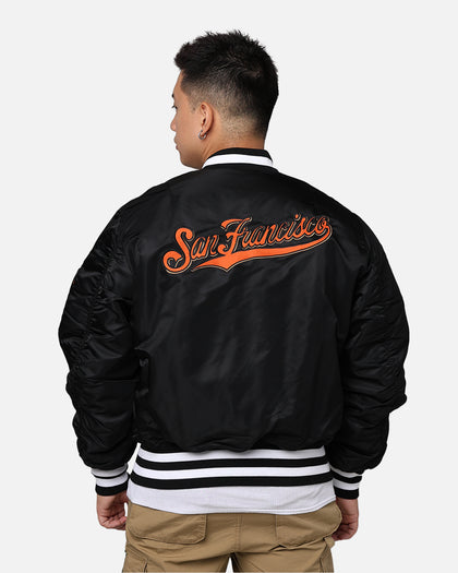 New Era X Alpha Series X MLB San Francisco Giants MA-1 Bomber Jacket Black