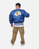 New Era X Alpha Series X NFL Los Angeles Rams MA-1 Bomber Jacket Royal/Black