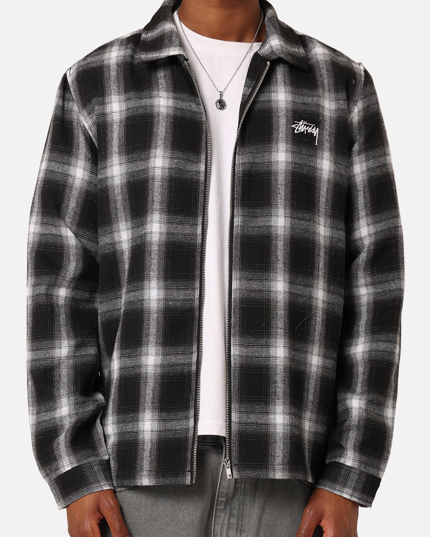 Stussy チェック柄 ジャケット M 海外限定・日本未発売】 新品 ステューシー STUSSY 8 BALL CHECK ZIP