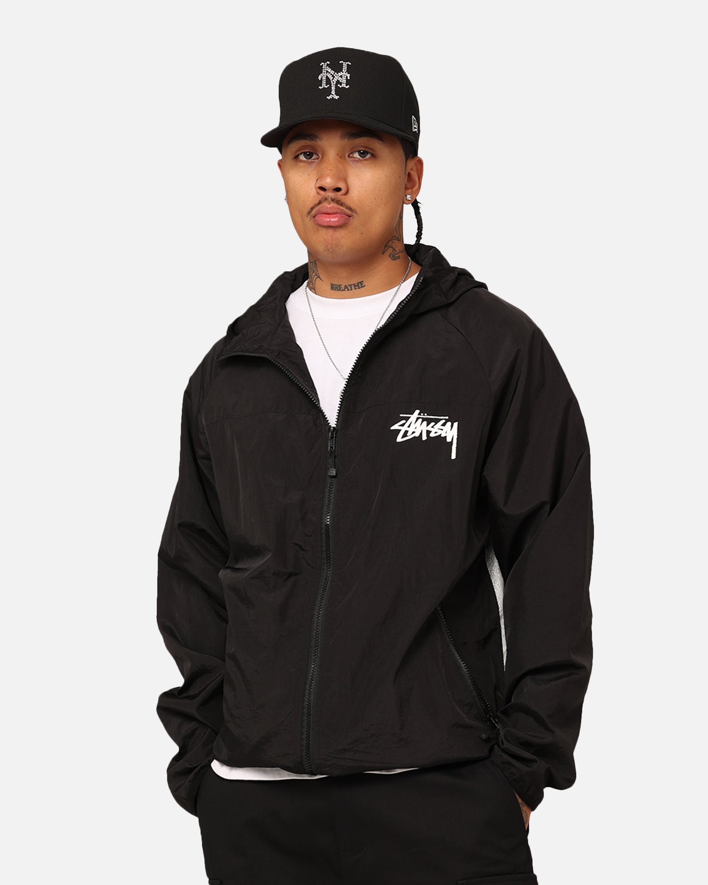 Stussy 8 Ball Fade Spray Jacket Black | Culture Kings