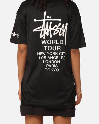 Stussy Football Polo Shirt Black