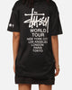 Stussy Football Polo Shirt Black
