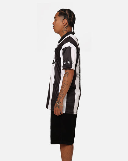 Stussy Football Polo Shirt Black/White