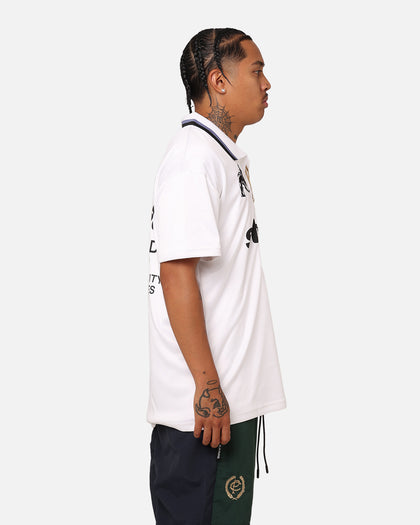 Stussy Football Polo Shirt White