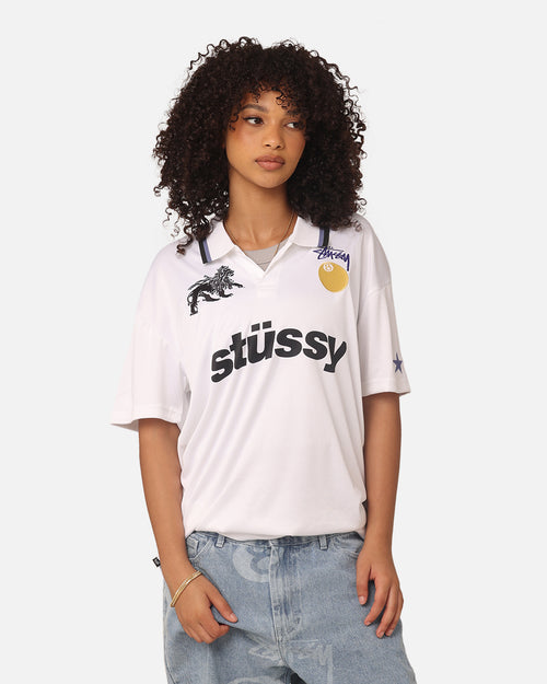 Stussy Football Polo Shirt White