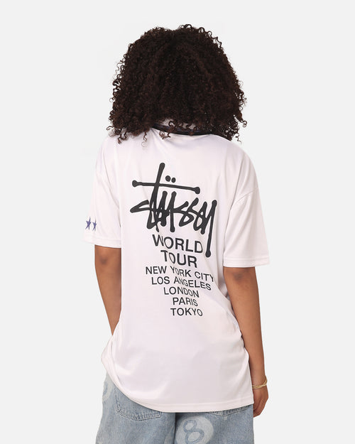 Stussy Football Polo Shirt White